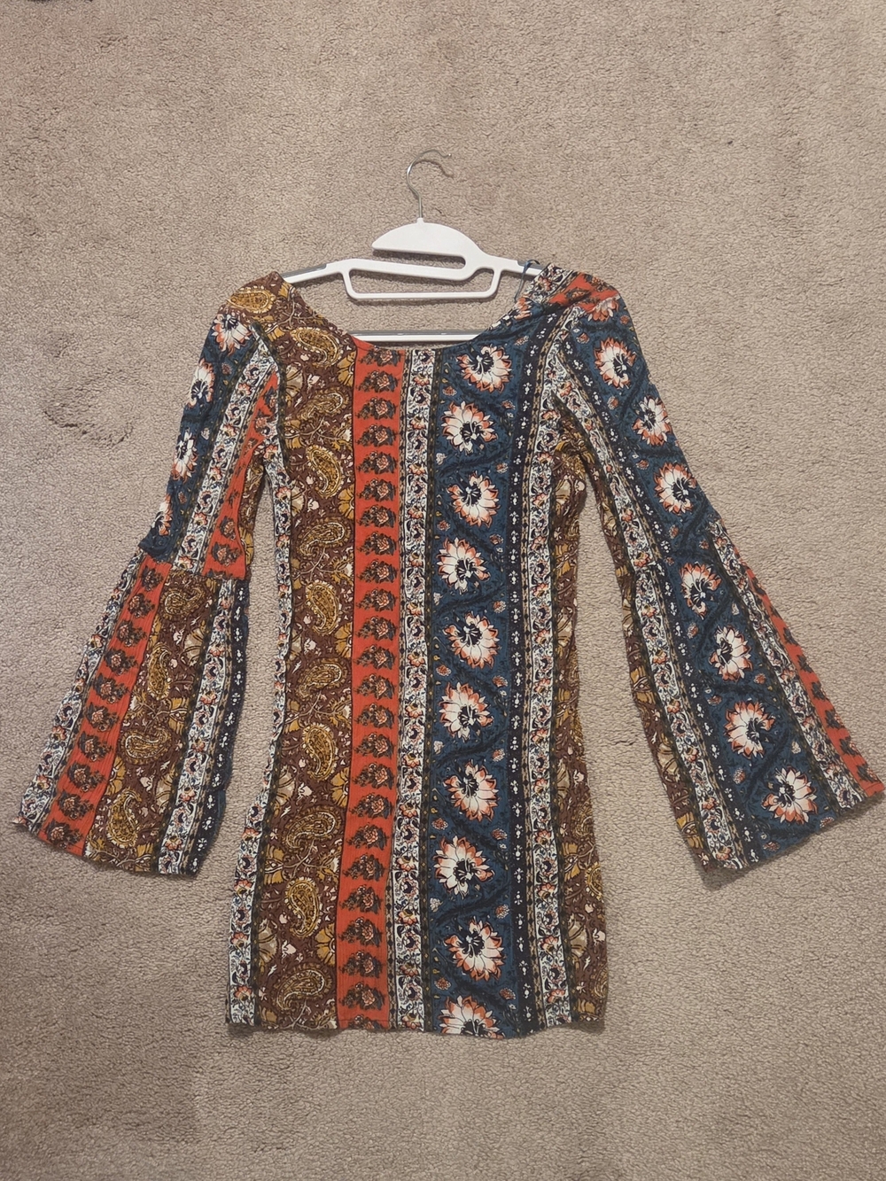 Billabong Rainy Roads Teal Print Dress - Picture 2 of 4